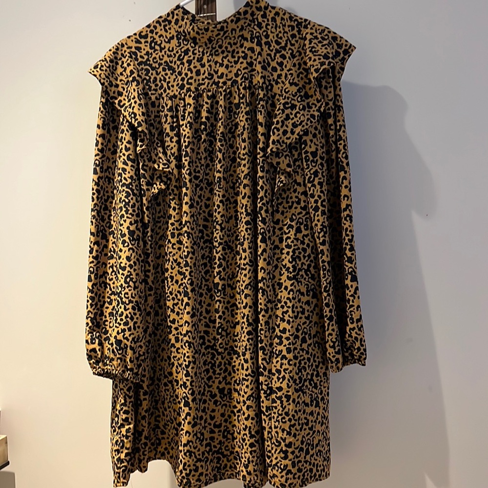 Wayf cheetah print dress
